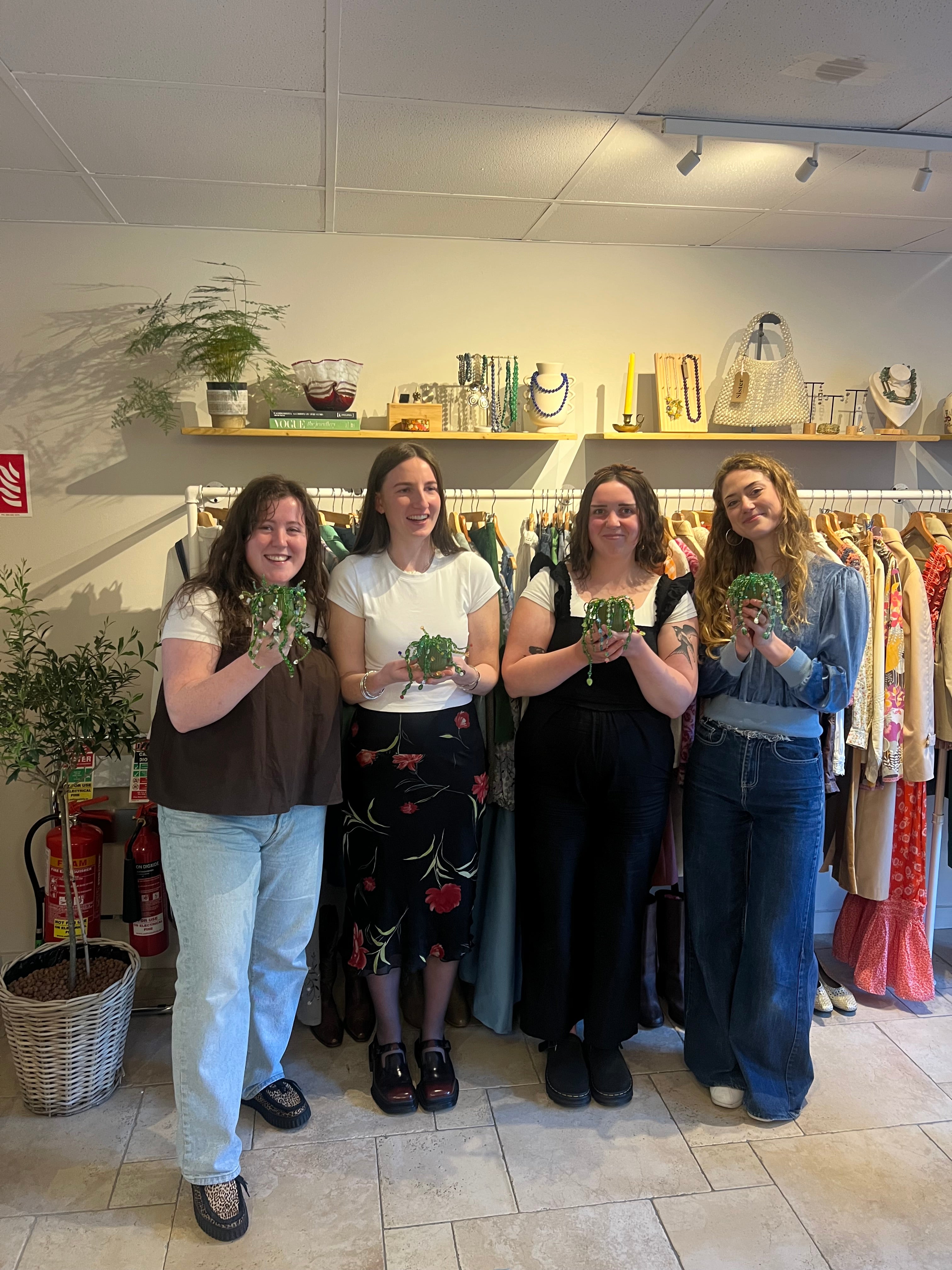 Beaded plant workshop 30th of May - Meade's wine bar