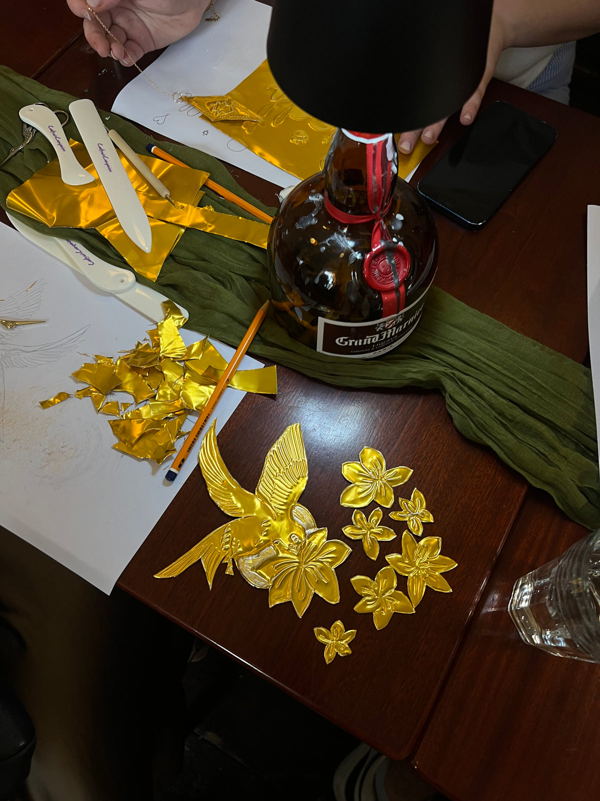 Embossed wall ornament workshop - 18th of Sept, Meades wine bar