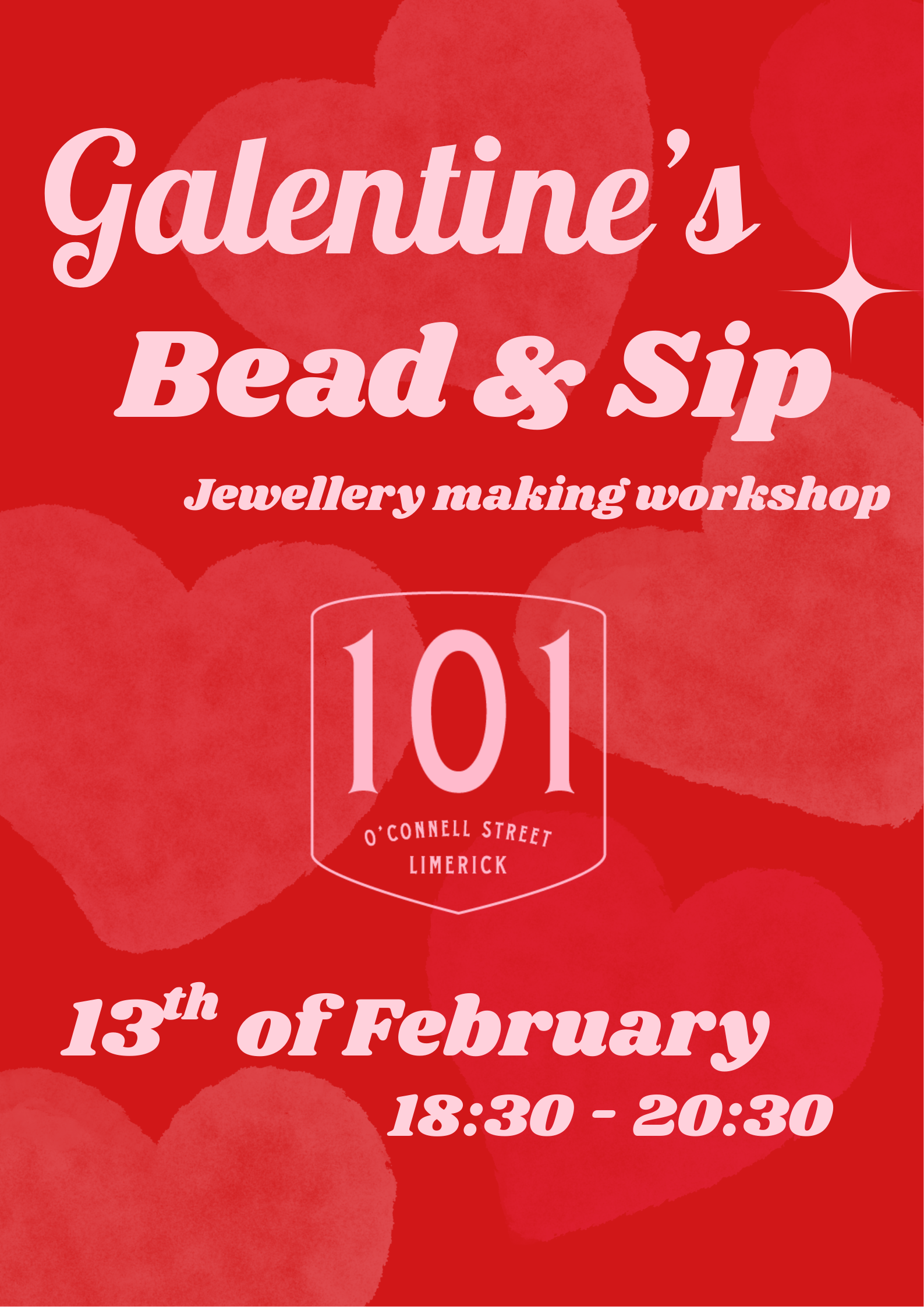 Galentine's Bead and Sip 101 Limerick 13th of February