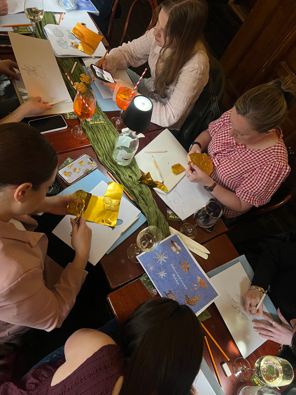 Embossed wall ornament workshop - 18th of Sept, Meades wine bar