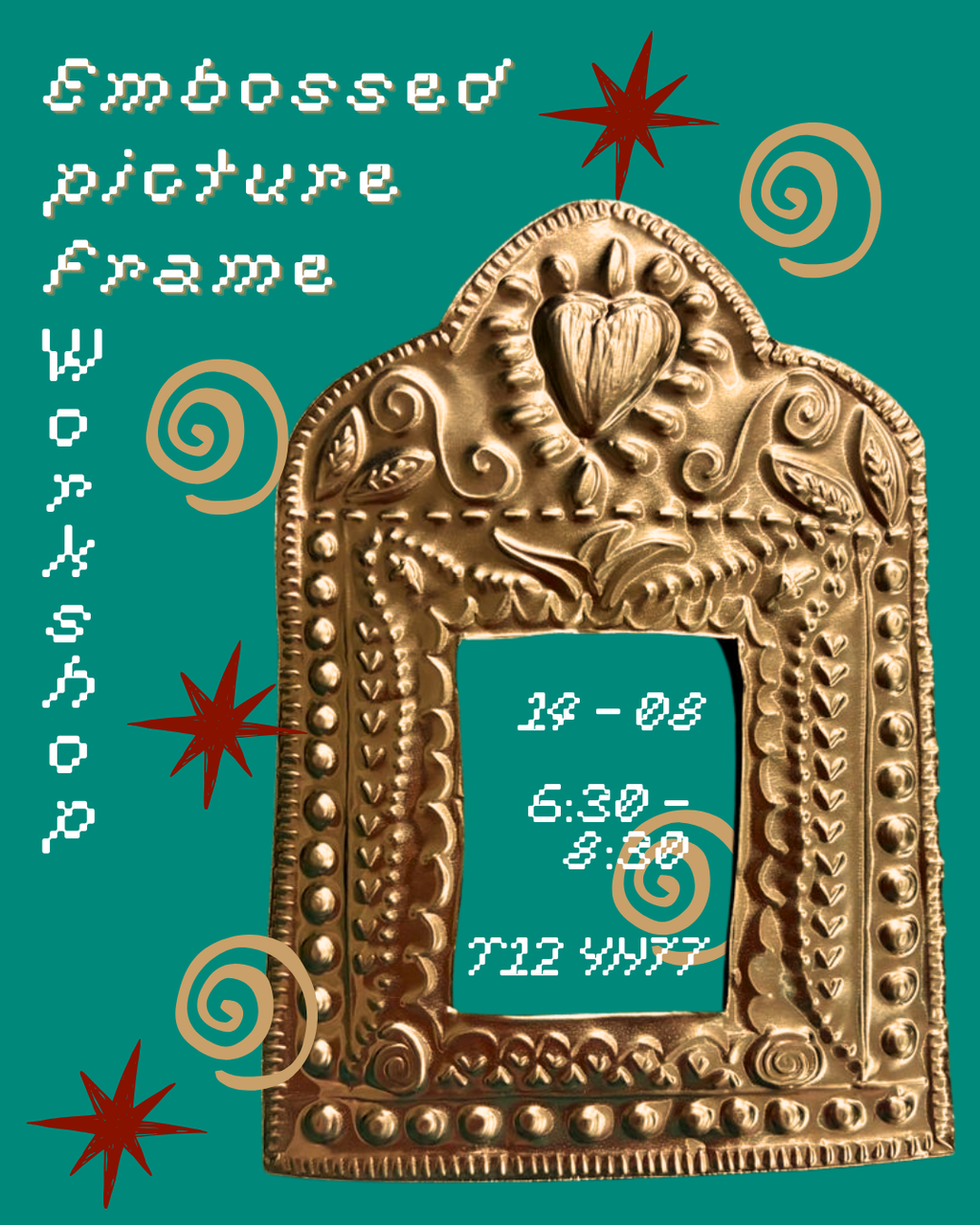 Embossed picture frame workshop - 14th of August, Cork city