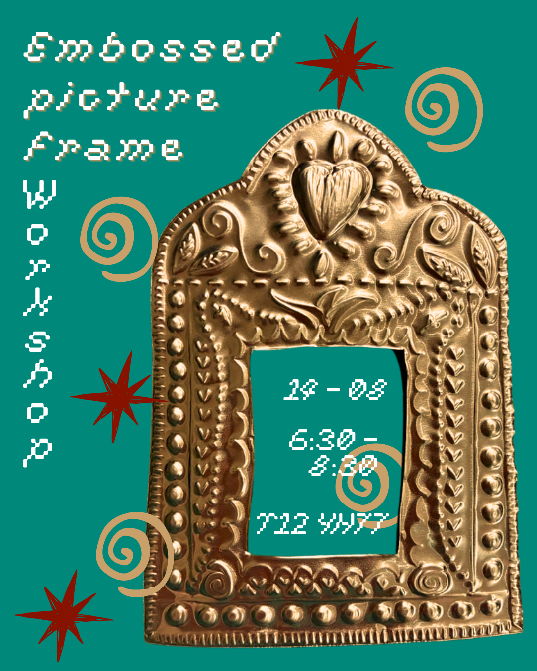 Embossed picture frame workshop - 14th of August, Cork city