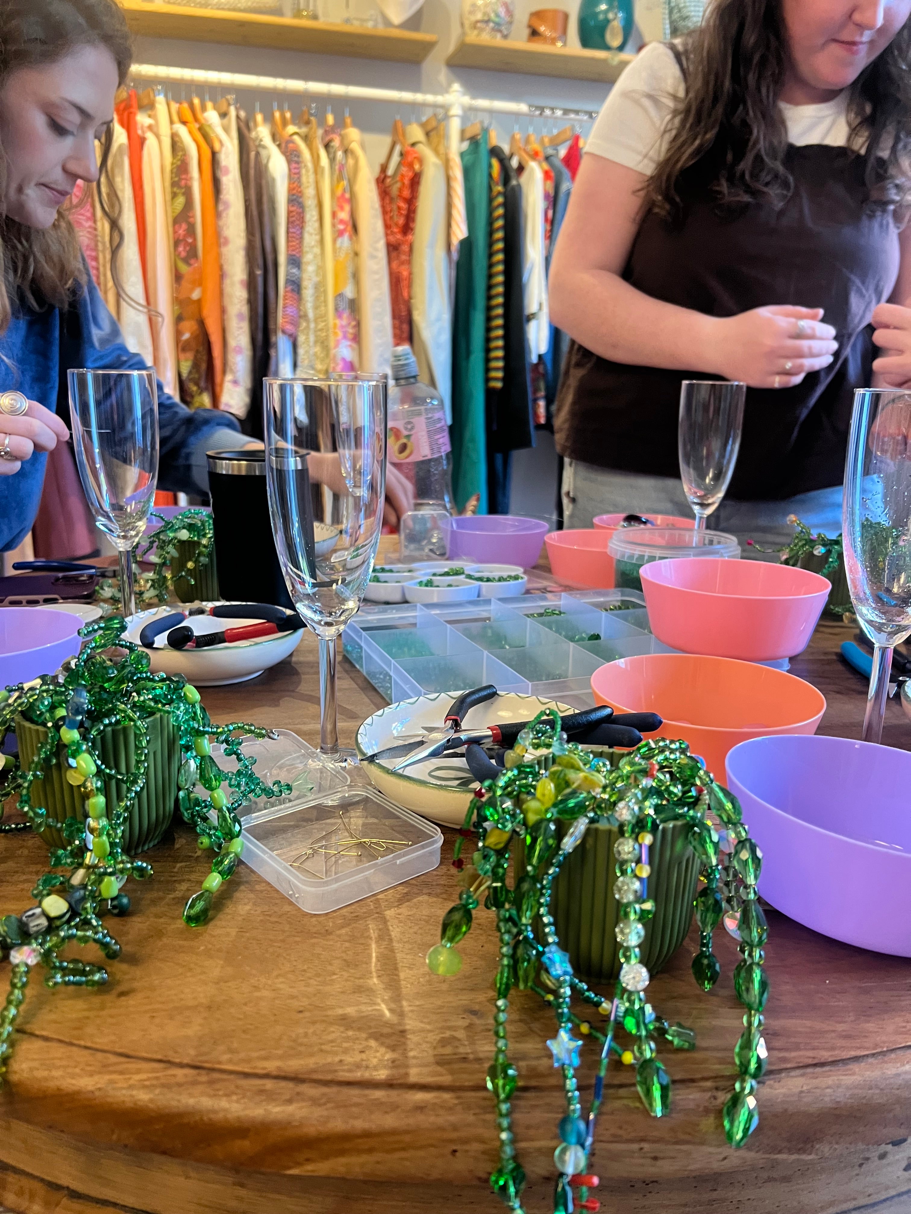 Beaded plant workshop 30th of May - Meade's wine bar
