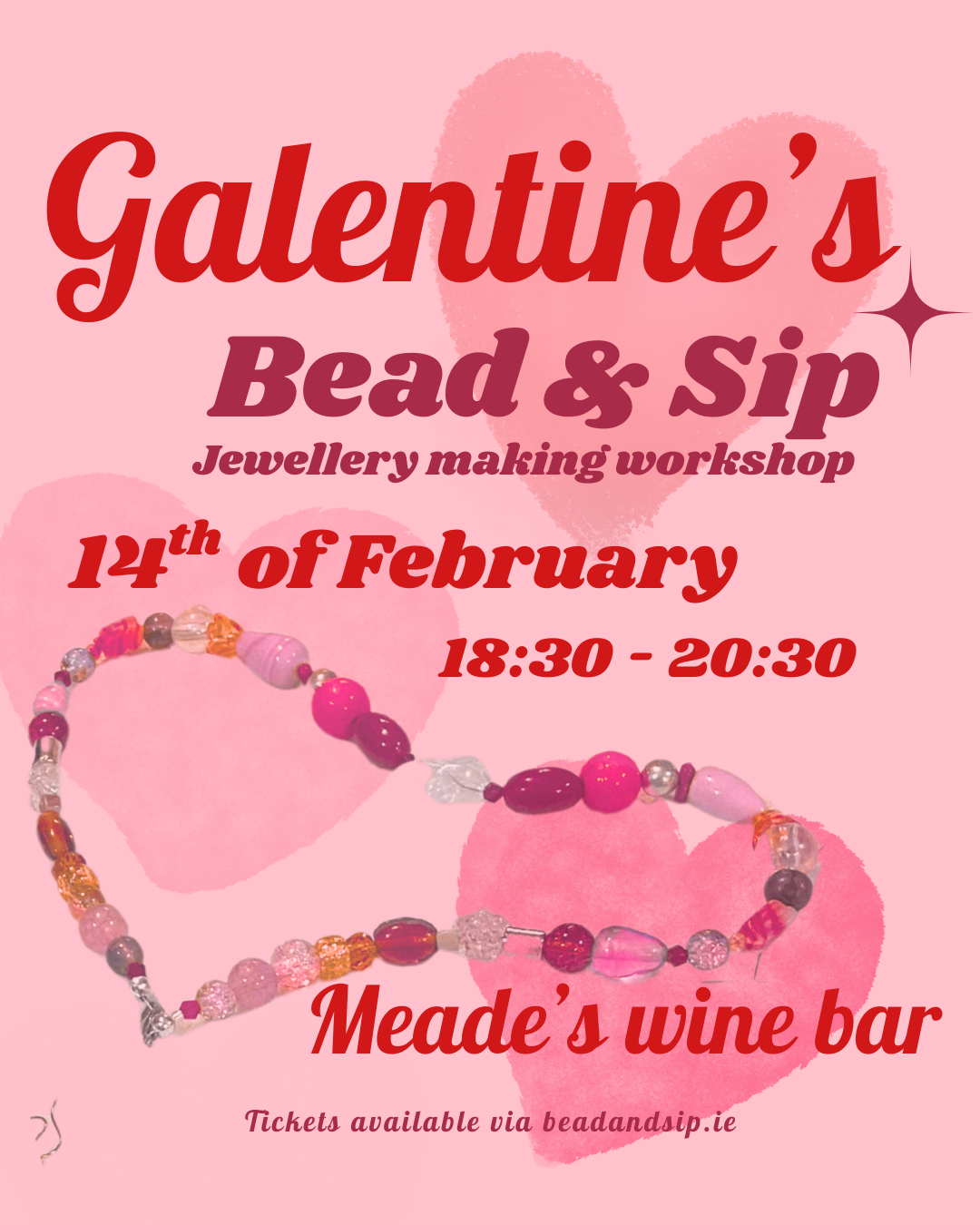 Galentine's Bead and Sip Meade's Wine Bar 14th of February